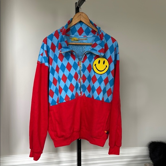 Aviator Nation RARE  sweatshirt smiley large - Picture 2 of 5